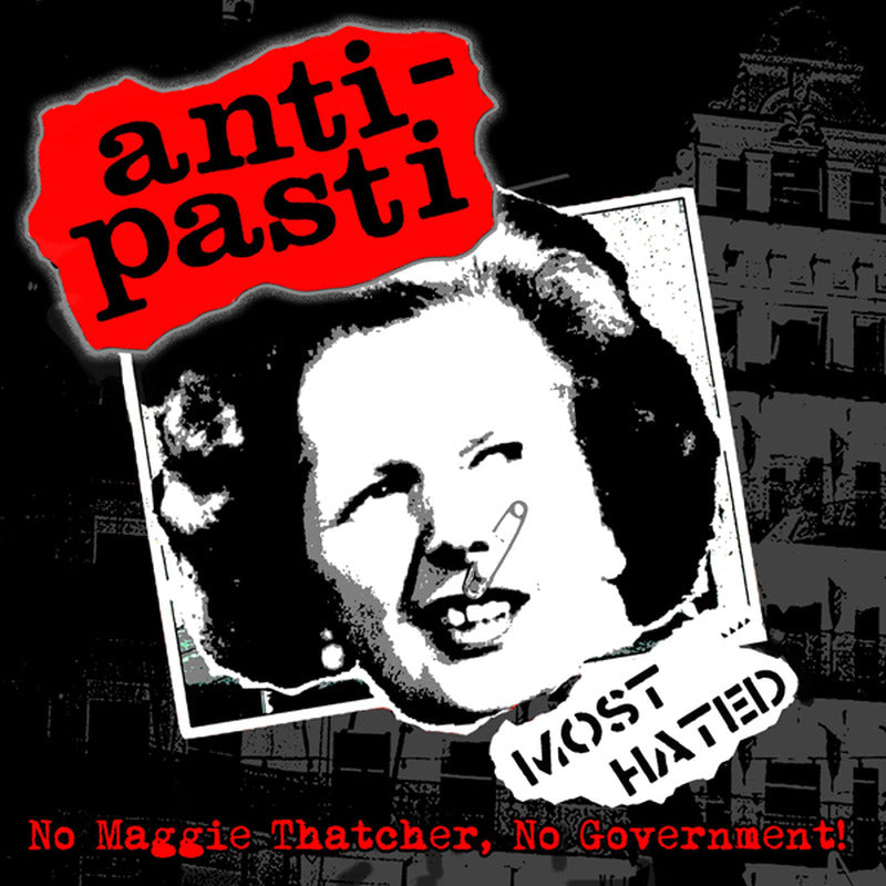Anti-Pasti LP - No Maggie Thatcher, No Government! (Red/Black Vinyl + Poster) | Buy Now For 34.99