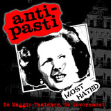 Anti-Pasti LP - No Maggie Thatcher, No Government! (Red/Black Vinyl + Poster) | Buy Now For 34.99
