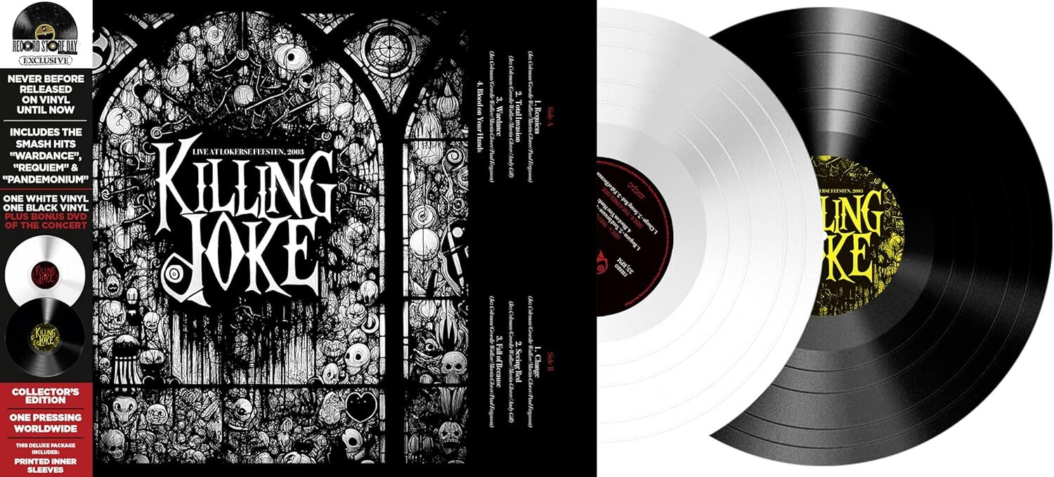 Killing Joke LP - Live At Lokerse Feesten, 2003 (Black/White 2Lp+Dvd) | Buy Now For 54.99