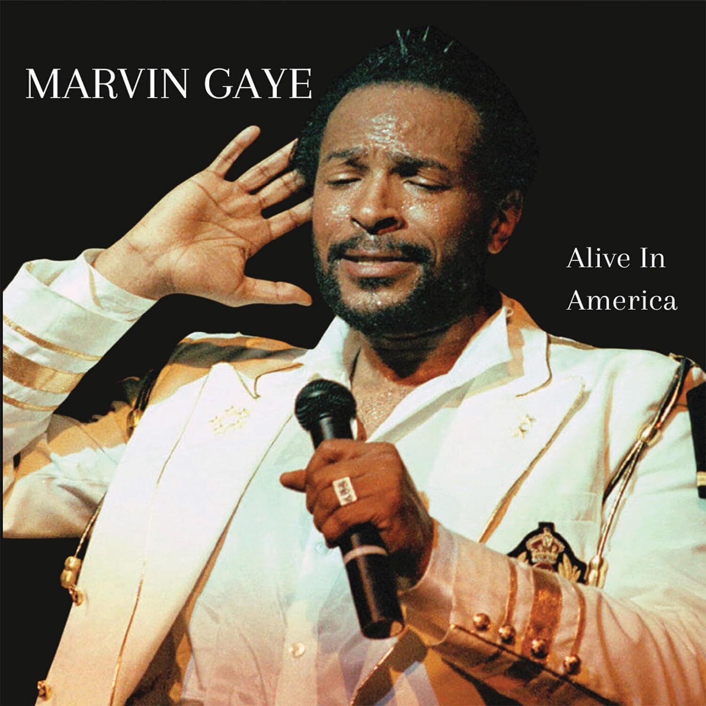 Marvin Gaye LP - Alive In America (Natural Clear Marble Vinyl)