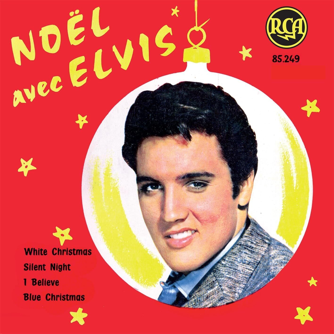 Elvis Presley LP - Ep Etranger No. 12 - Noel Avec Elvis (France) (Orange Vinyl)