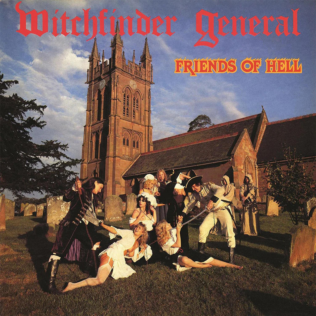 Witchfinder General LP - Friends Of Hell  (Clear W/ Red, Orange & White Splatter Vinyl) | Buy Now For 44.99