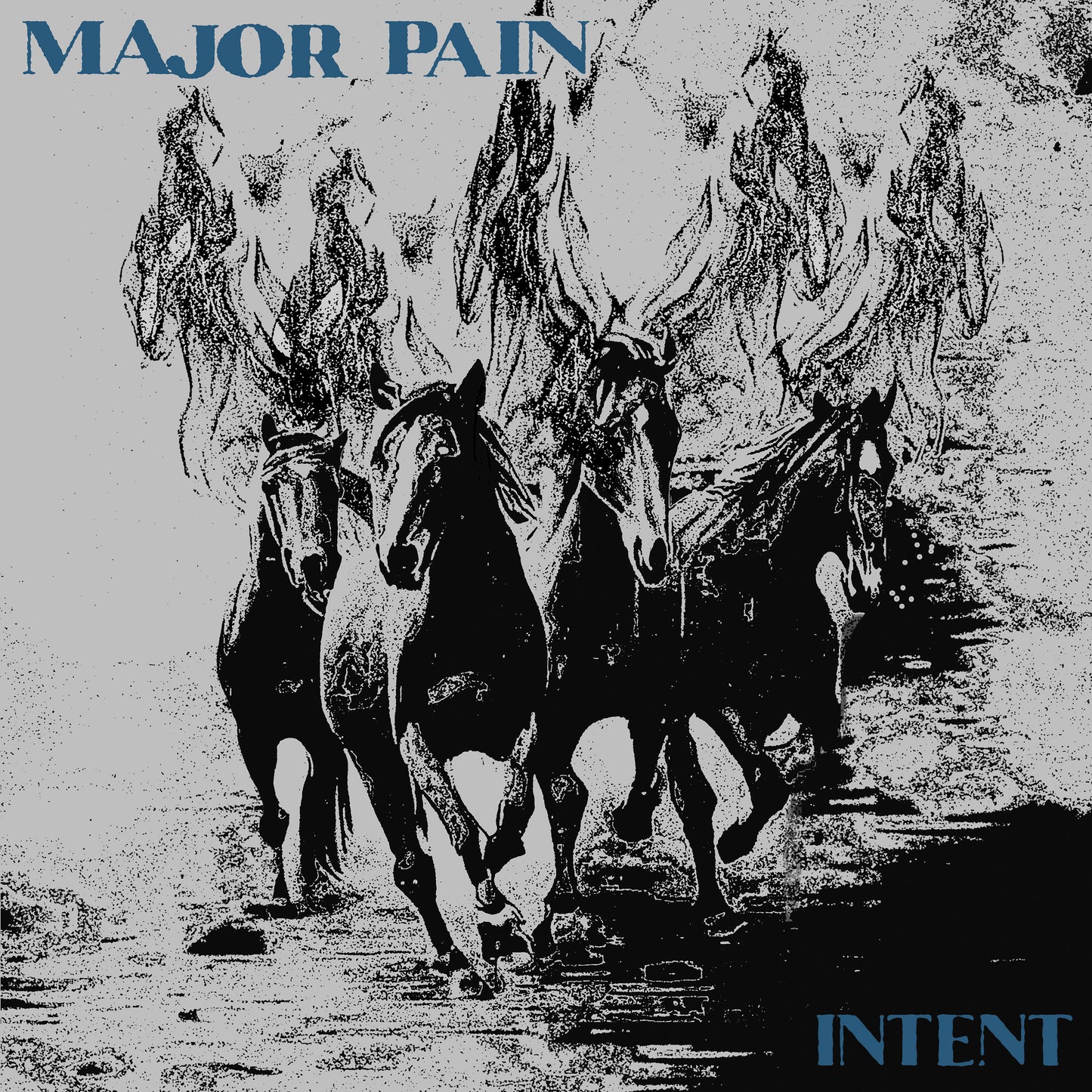 Major Pain LP - Intent (White/Blue Splatter Vinyl) | Buy Now For 49.99