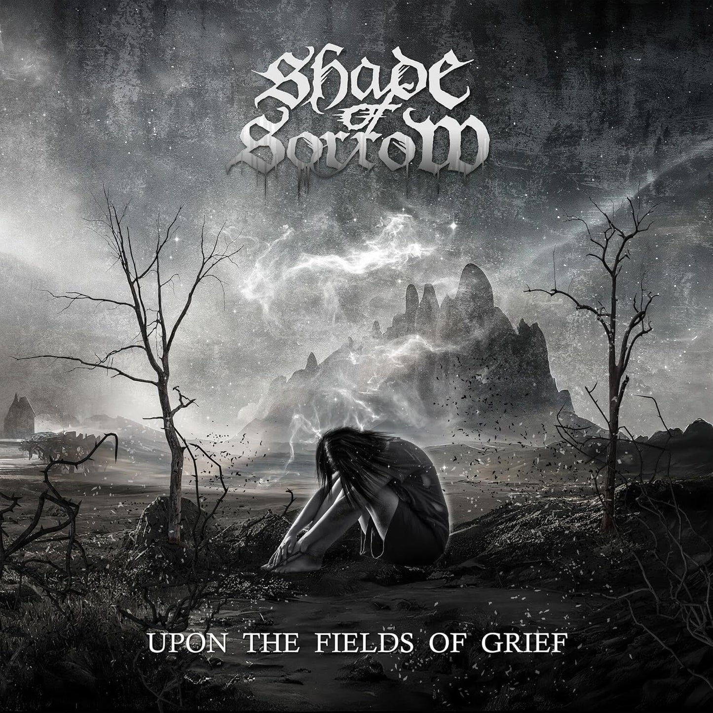 Shade Of Sorrow LP - Upon The Fields Of Grief (Onyx Marble Vinyl) | Buy Now For 39.99