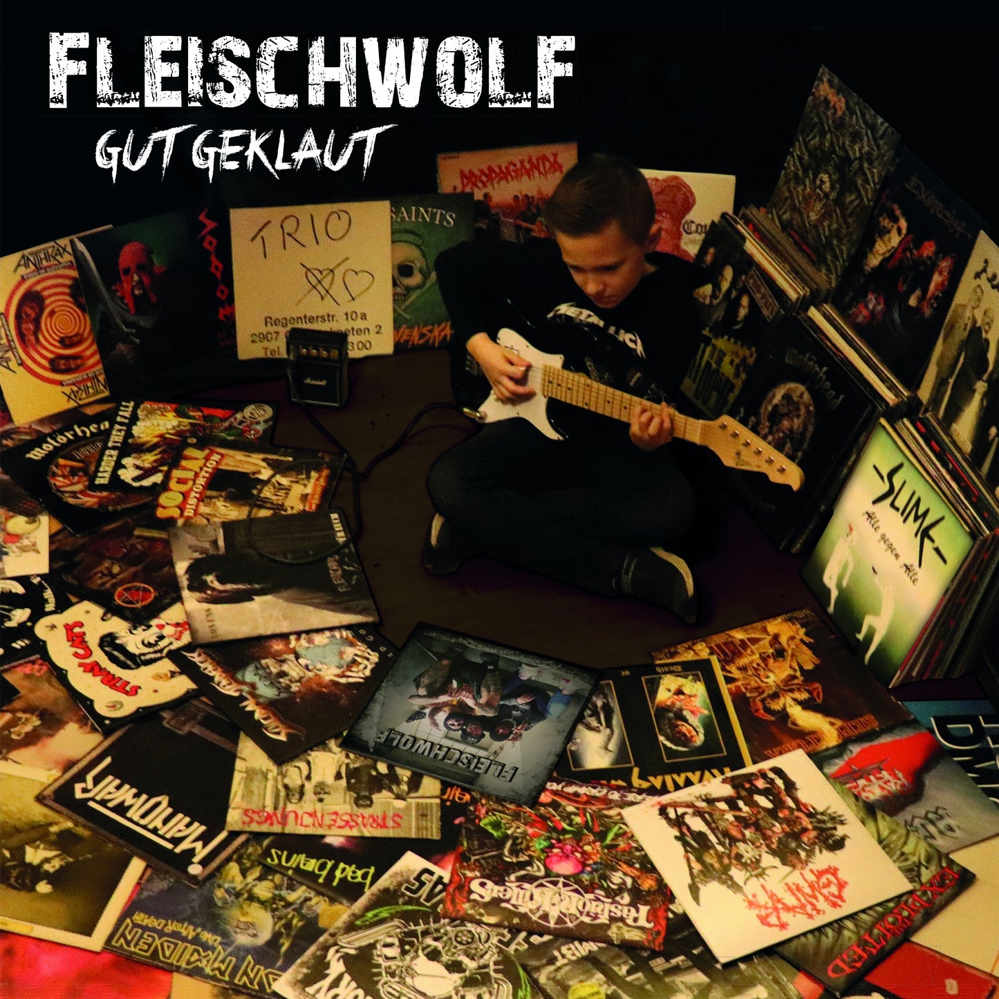 Fleischwolf LP - Gut Geklaut (Gold Black Crossed Vinyl) | Buy Now For 34.99
