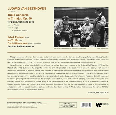 Ludwig van Beethoven LP - Beethoven: Triple Concerto (Tripelkonzert) | Buy Now For 39.99