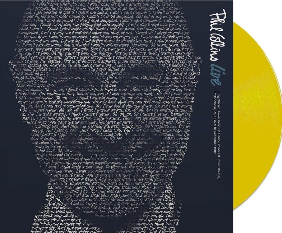 Phil Collins LP - Live (Yellow Coloured Vinyl)