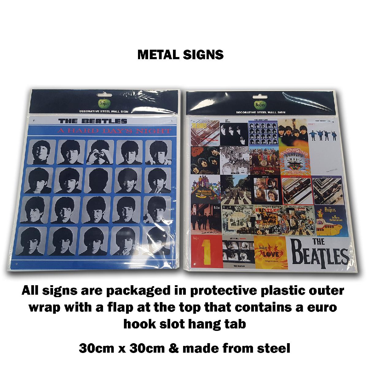 The Beatles Collectables - Tin Signs 30x30 - HELP! Album Cover Steel