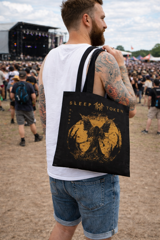 Rocksax Sleep Token Tote Bag - TMBTE (Gold)