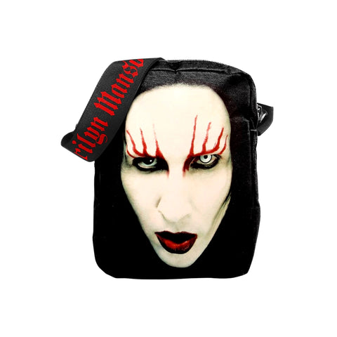 Rocksax Marilyn Manson Crossbody Bag - Red Lips