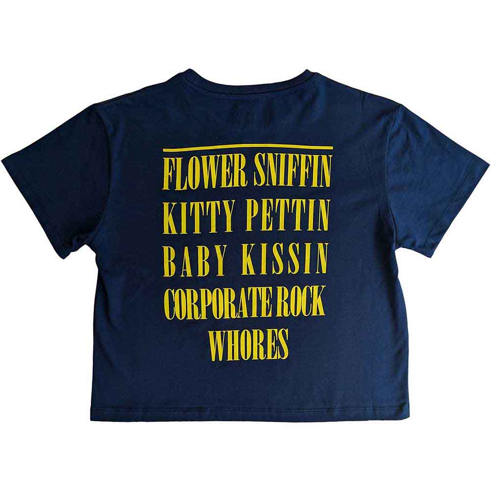 Nirvana Woman's T Shirt - Yellow Happy Face Flower Sniffin
