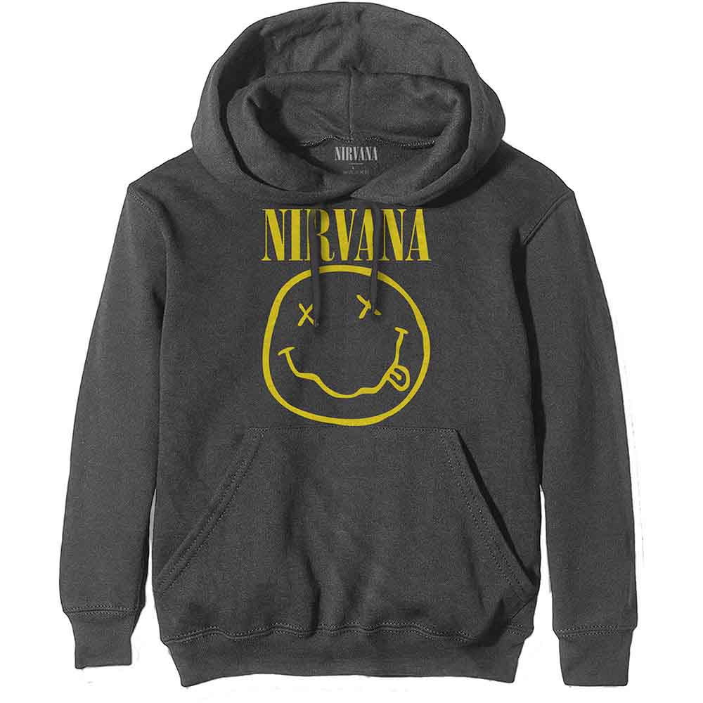 Nirvana Pullover Hoodie - Yellow Happy Face | Buy Now For 39.99