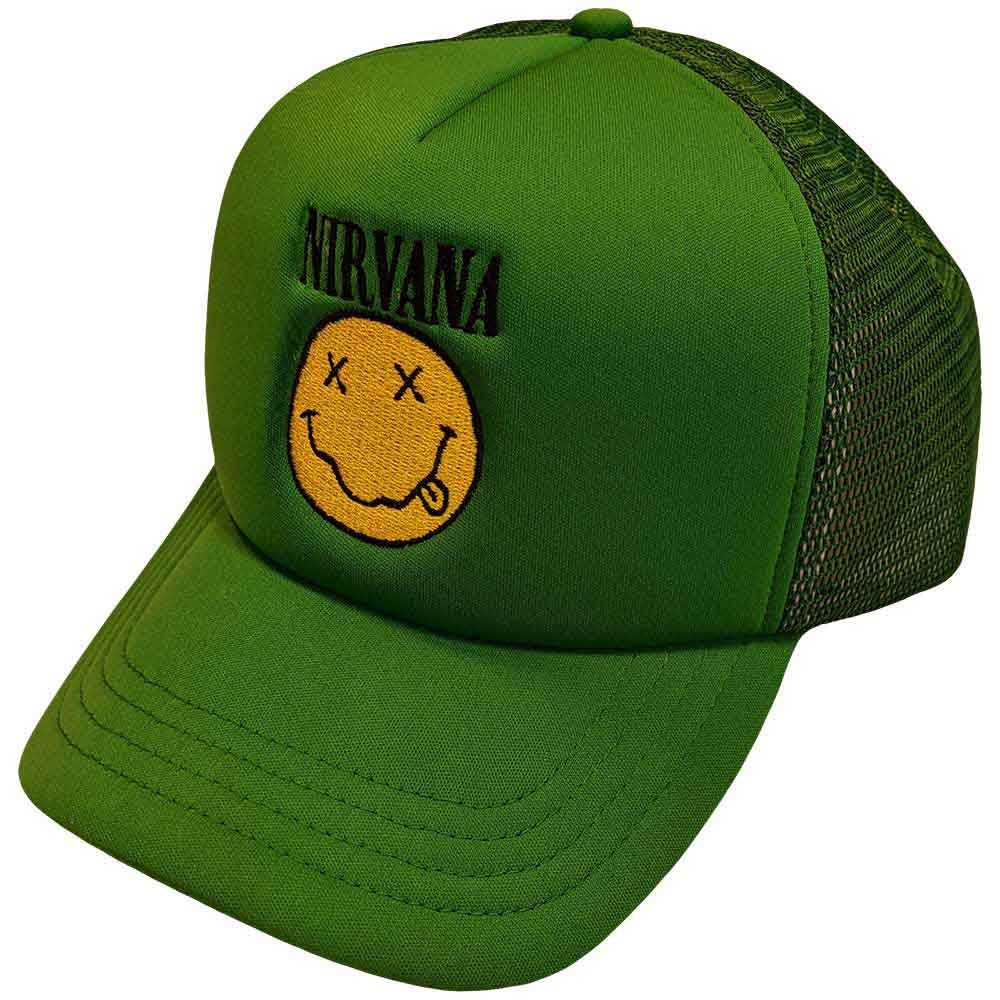 Nirvana Baseball Cap - Logo & Happy Face