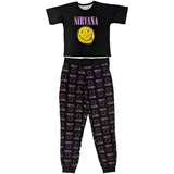 Nirvana Women's Pyjamas - Xerox Happy Face Pink | Buy Now For 39.99