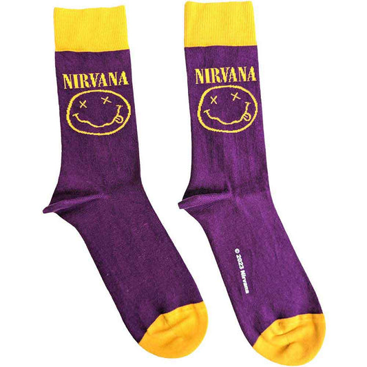 Nirvana Ankle Socks - Yellow Happy Face