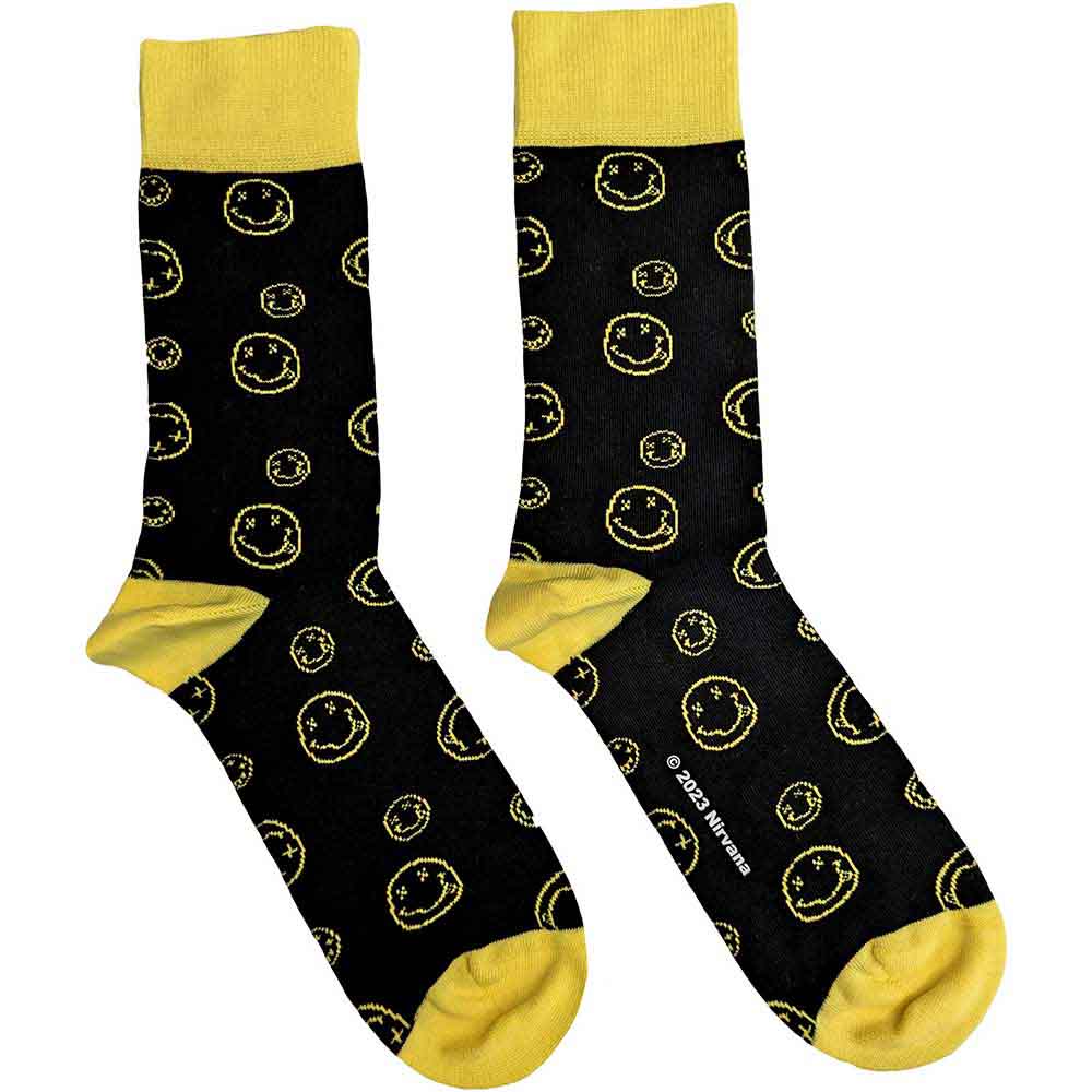 Nirvana Ankle Socks - Outline Simleys