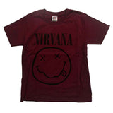 Nirvana Children's T Shirt - Grey Happy Face