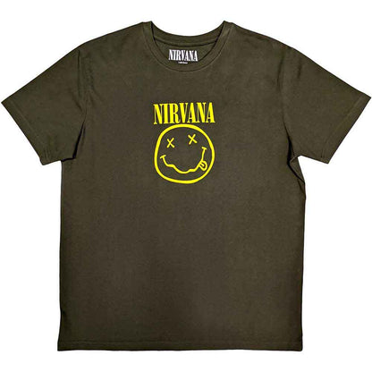 Nirvana T Shirt - Yellow Happy Face | Buy Now For 24.99