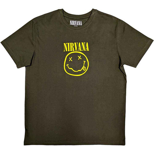 Nirvana T Shirt - Yellow Happy Face | Buy Now For 24.99