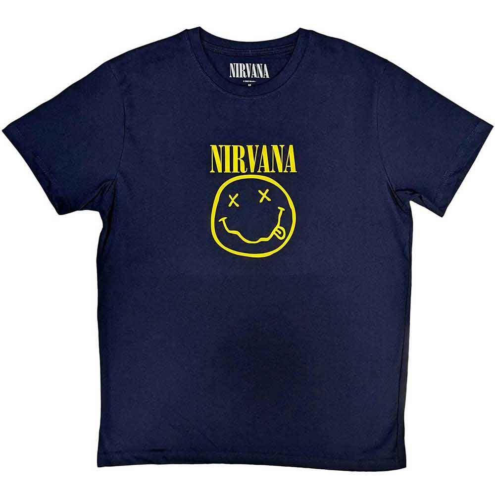 Nirvana T Shirt - Yellow Happy Face | Buy Now For 24.99