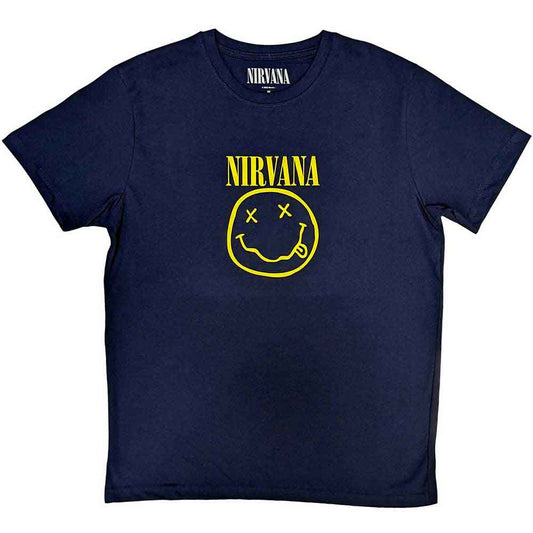 Nirvana T Shirt - Yellow Happy Face | Buy Now For 24.99