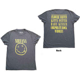 Nirvana T Shirt - Yellow Happy Face Flower Sniffin' | Buy Now For 24.99