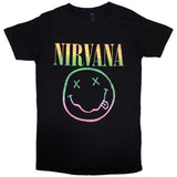 Nirvana Woman's T Shirt - Sorbet Ray Happy Face