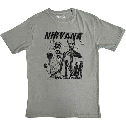 Nirvana T Shirt - Incesticide Stacked Logo