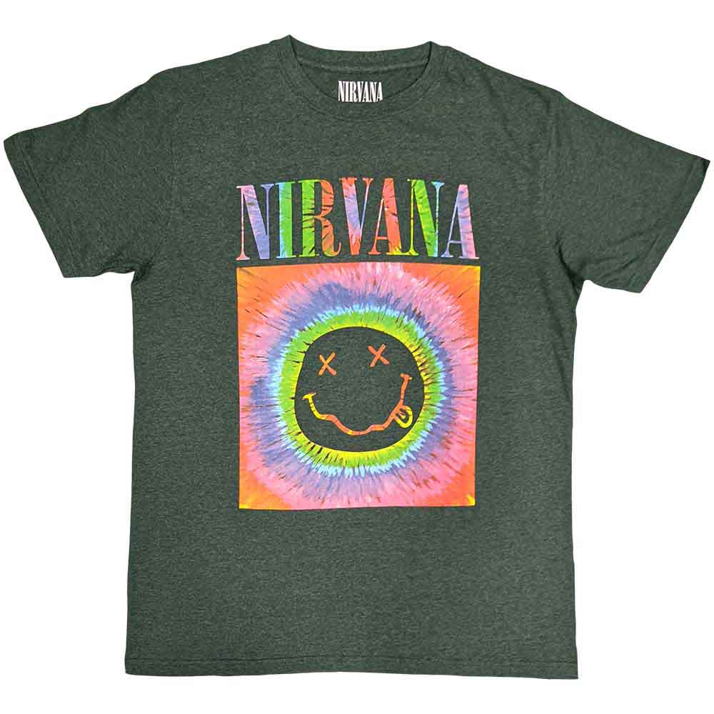 Nirvana T Shirt - Happy Face Glow Box