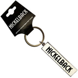 Nickelback Standard Keychains - Black Logo White