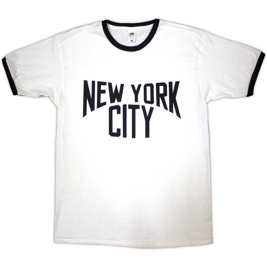 NYC T Shirt - Text Logo Ringer
