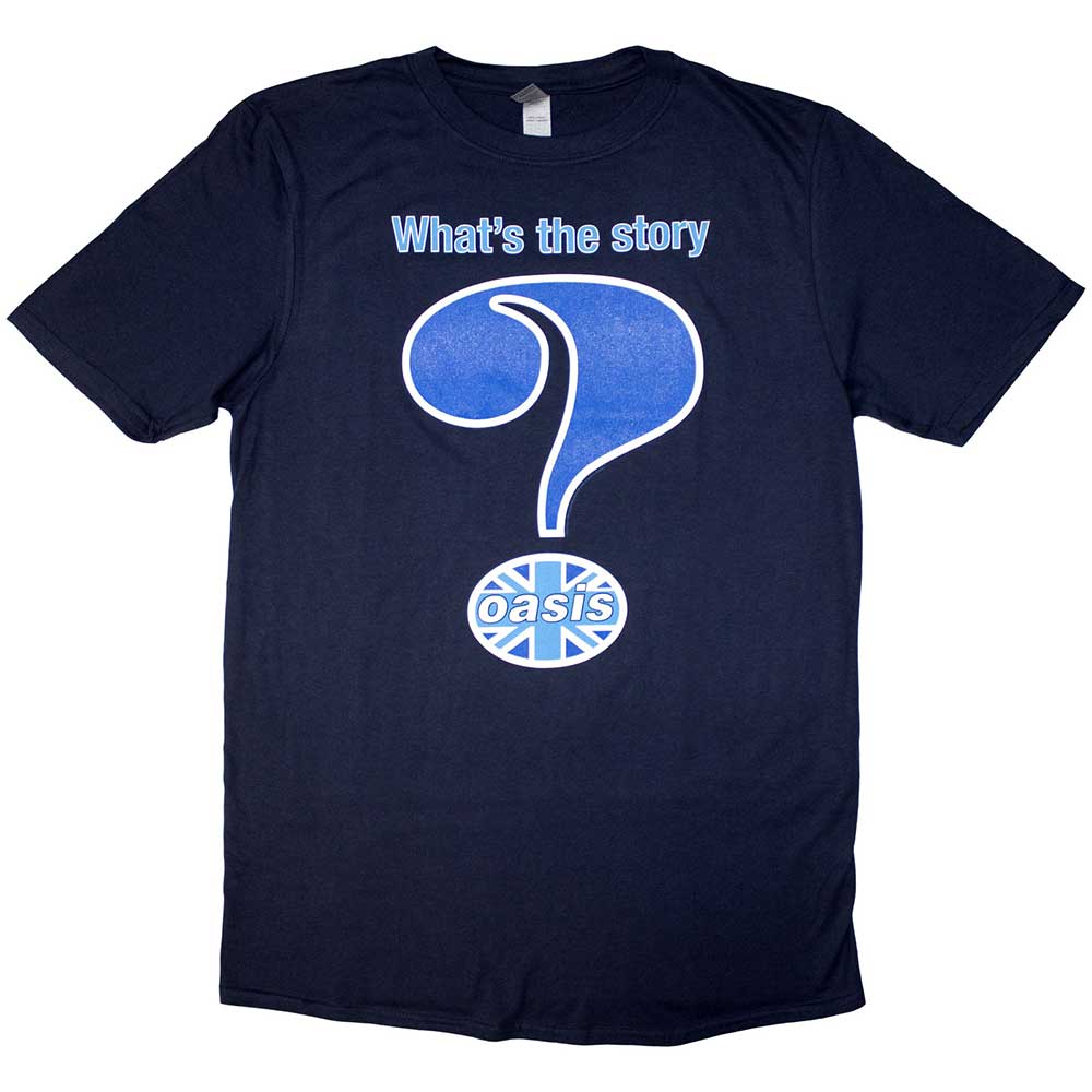 Oasis Navy T Shirt - Question Mark