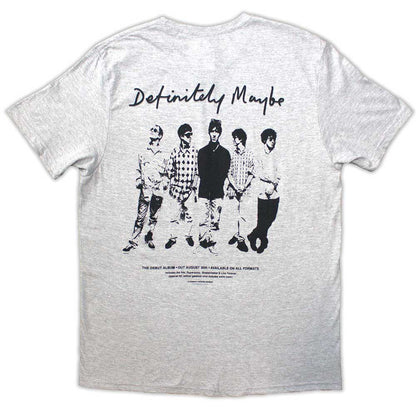 Oasis Grey T Shirt - Definitely Maybe Promo