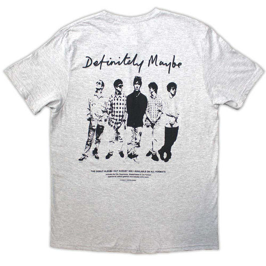 Oasis Grey T Shirt - Definitely Maybe Promo
