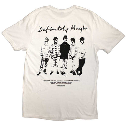 Oasis White T Shirt - Definitely Maybe Promo