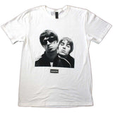 Oasis White T Shirt - Noel & Liam Square Photo