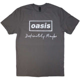 Oasis T Shirt - Definitely Maybe Distressed Text Logo