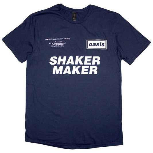 Oasis T Shirt - Shakermaker Tracklisting