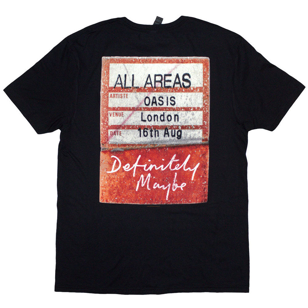 Oasis T Shirt - Definitely Maybe AAA Pass