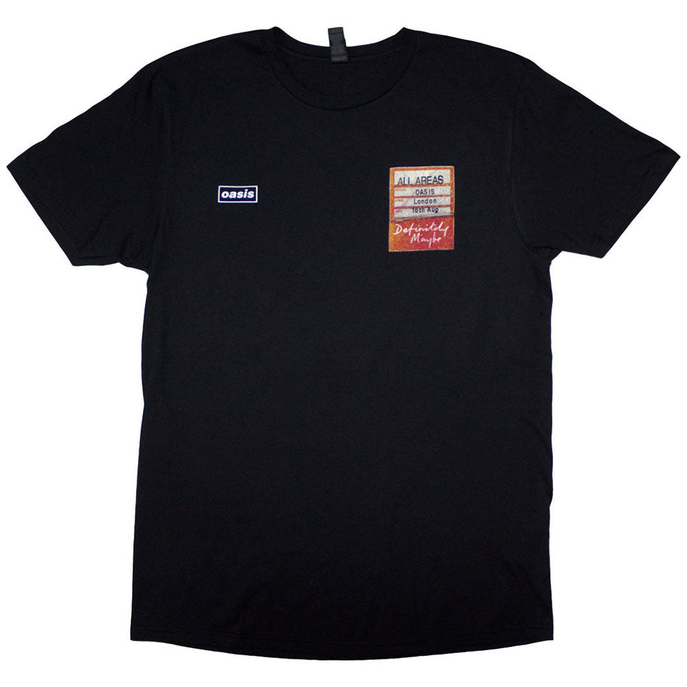 Oasis T Shirt - Definitely Maybe AAA Setlist