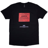 Oasis T Shirt - Definitely Maybe Ticket Stub