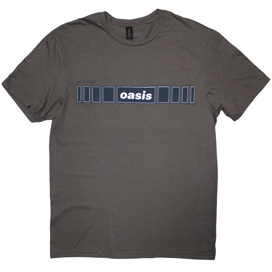 Oasis Charcole T Shirt - Horizontal Bars Logo