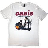 Oasis White T Shirt - Cigarettes & Alcohol Illustration