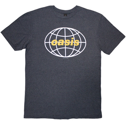 Oasis Navy T Shirt - 1998 World Tour - USA/Canada