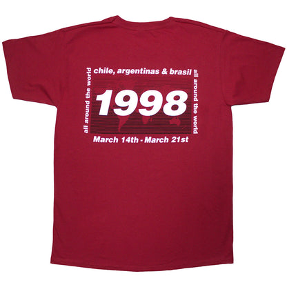 Oasis Red T Shirt - 1998 World Tour - South America