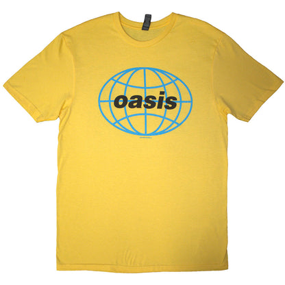 Oasis Yellow T Shirt - 1998 World Tour - South America