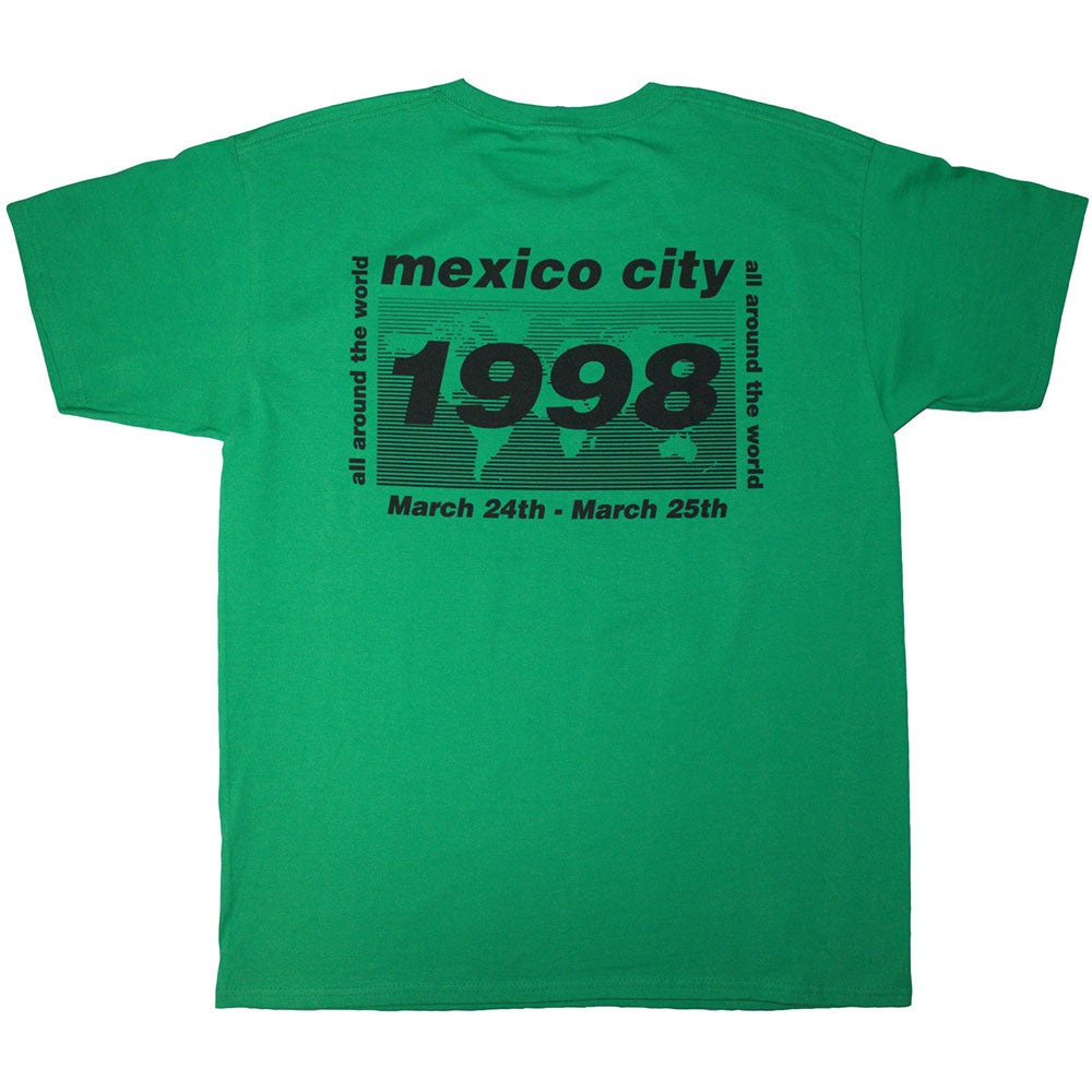 Oasis Green T Shirt - 1998 World Tour - Mexico City