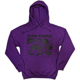 Olivia Rodrigo Pullover Hoodie - Threshold Lips Grid | Buy Now For 39.99