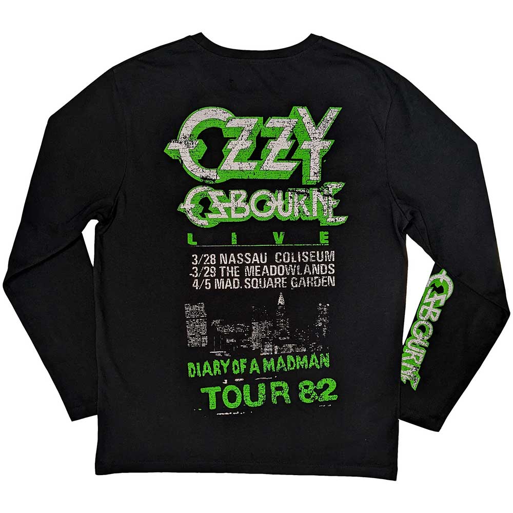Ozzy Osbourne Long Sleeve T Shirt - Madman Loose