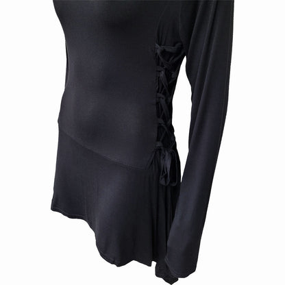 GOTHIC ELEGANCE - Black Widow Gothic Hooded Dress